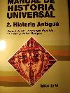 Manual de historia universal. Historia antigua.
